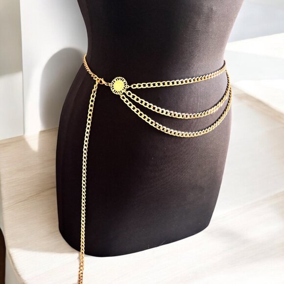 Multi-layer Metal Link Chain Belt - Picture 7 of 7